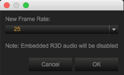 Frame Rate Override